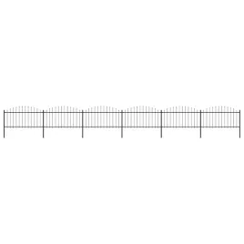 ogrodzenie-ogrodowe-z-wlocznia-stalowe-1070x150-cm-czarne
