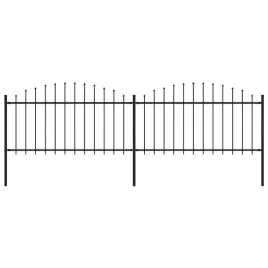 ogrodzenie-ogrodowe-z-wlocznia-stalowe-359-x-150-cm-czarne