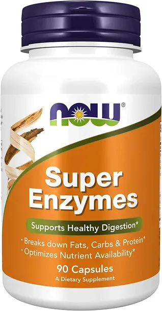 NOW Foods Super Enzymes 90 kapsułek ENZYMY TRAWIENNE