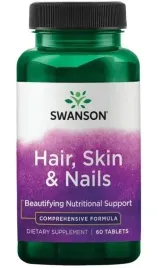 swanson-hair-skin-and-nails-60-tabletek-wlosy-skora-paznokcie