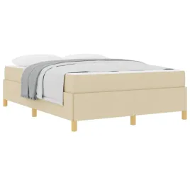 ramka-lozka-z-materacem-kremowy-160-x-200-cm-tkanina