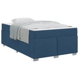 ramka-lozka-z-materacem-niebieski-120-x-190-cm-tkanina