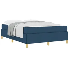 ramka-lozka-z-materacem-niebieski-140-x-200-cm-tkanina