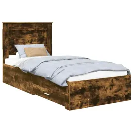 ramka-lozka-z-szuflada-wedzone-dab-i-srebro-75-x-190-cm