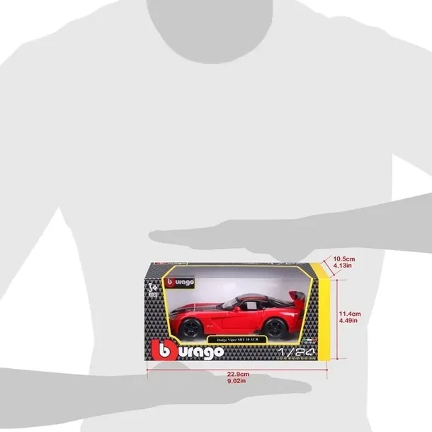 dodge-viper-srt-10-acr-1-24-bburago-stan-nowy-waga-z-opakowaniem-0-5-kg