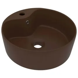 umywalka-z-przelewem-matowy-ciemny-braz-36x13cm
