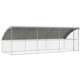 kojec-dla-psow-3-pcs-z-przechowywaniem-stalowy-600x200x200-cm-srebrny