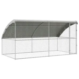 kojec-dla-psow-2-pcs-z-przechowywaniem-stalowy-400x200x200-cm-srebrny