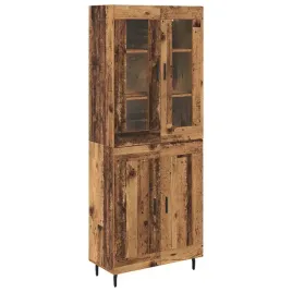 highboard-2-pcs-stare-drewno-drewno-inzynieryjne-i-szklo