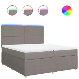 lozko-kontynentalne-z-materacem-taupe-tkanina-200x200-cm
