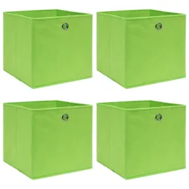 pudelka-4-szt-zielone-32x32x32-cm-tkanina