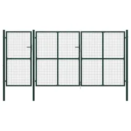brama-ogrodzeniowa-stalowa-400x200-cm-zielona