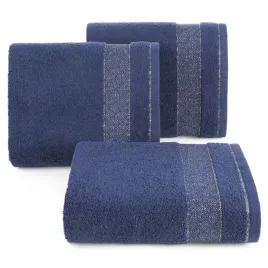 recznik-frotte-z-kolorowa-bordiura-nessy-30x50-granatowy