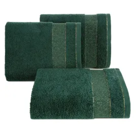 recznik-frotte-z-kolorowa-bordiura-nessy-30x50-ciemnozielony
