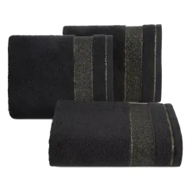 recznik-frotte-z-kolorowa-bordiura-nessy-30x50-czarny