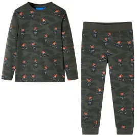 pizama-dziecieca-z-dlugimi-rekawami-khaki-92