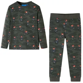pizama-dziecieca-z-dlugimi-rekawami-khaki-10
