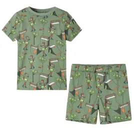 pizama-dziecieca-z-krotkimi-rekawami-khaki-104