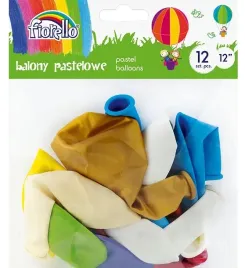 balon-fiorello-pastel-mix-12-cali-12-sztuk
