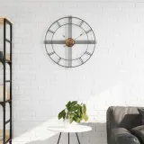 zegar-scienny-nowoczesny-do-salonu-o60-cm-czarny-zelazo-rustykalny-stan-nowy