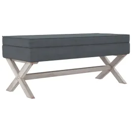 stolek-ze-schowkiem-ciemnoszary-110x45x49-cm-aksamit