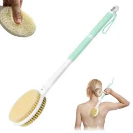 elzle-szczotka-do-ciala-duschburste-44-cm-z-dlugim-uchwytem-zielona