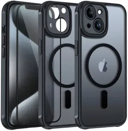 etui-iphone-13-14-magsafe-matowe-wzmacniane-360-szklo-5d-zestaw-premium
