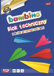 blok-techniczny-z-kolorowymi-kartkami-bambino-a4-10-kartek-zlota-i-srebr