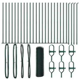zestaw-slupkow-ogrodzeniowych-stalowych-zielonych-5000-x-32-x-50-cm