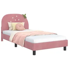lozko-dzieciece-z-rama-i-zaglowkiem-rozowy-90-x-200-cm-aksamit