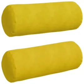 poduszki-walkowe-2-pcs-zolty-o-25-x-70-cm-tkanina-sztruksowa
