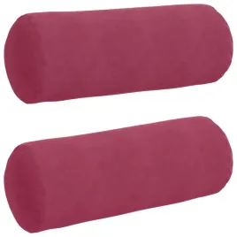 poduszki-walkowe-2-pcs-czerwone-wino-o-25-x-70-cm
