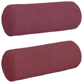 poduszki-walkowe-2-pcs-czerwone-wino-o-25-x-70-cm-tkanina