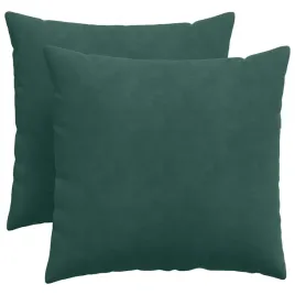 poduszki-na-sofe-2-pcs-ciemna-zielen-50-x-50-cm