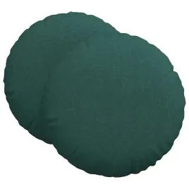 poduszki-na-siedziska-2-pcs-ciemna-zielen-o60-x-21-cm-tkanina