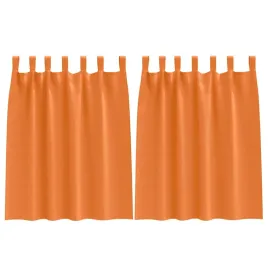 firany-blackout-z-kolkami-2-pcs-jasnopomaranczowy-140-x-140-cm