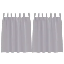 firany-blackout-z-kolkami-2-pcs-metaliczny-szary-140-x-140-cm