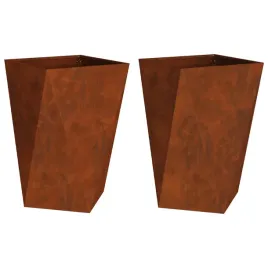 donica-2-pcs-rdzawy-50-x-50-x-75-cm