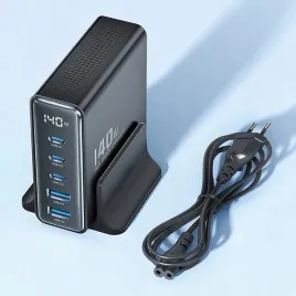 ladowarka-biurkowa-toocki-gan-140w-wieloportowa-inteligentna-stacja-ladujac