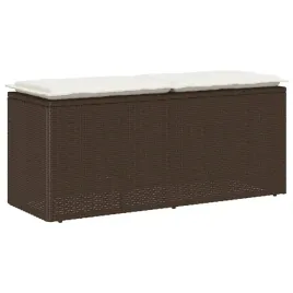 lawka-ogrodowa-z-poduszka-brazowa-110x40x44-cm