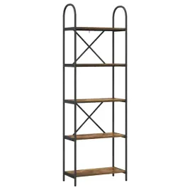 polka-na-ksiazki-wedzony-dab-60-x-30-x-183-cm