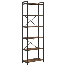 polka-na-ksiazki-wedzony-dab-60-x-30-x-188-cm