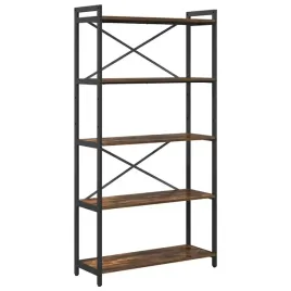 polka-na-ksiazki-wedzony-dab-80-x-30-x-153-cm