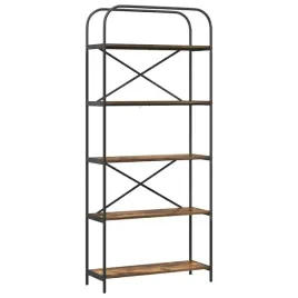 polka-na-ksiazki-wedzony-dab-80-x-30-x-183-cm