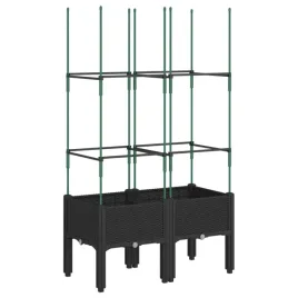 donica-ogrodowa-z-kratka-czarna-80x40x1425-cm-pp