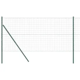 ogrodzenie-z-slupkami-zielony-1-x-10-m-stal