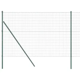 ogrodzenie-z-slupkami-zielony-1-5-x-10-m-stal