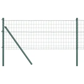 ogrodzenie-z-slupkami-zielony-0-8-x-25-m-stal