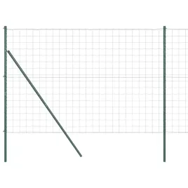 ogrodzenie-z-slupkami-zielony-1-5-x-10-m-stal