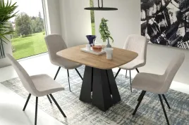 stol-vigo-100-176-owalny-rozkladany-blat-dab-craft-zloty-nogi-czarne-loft